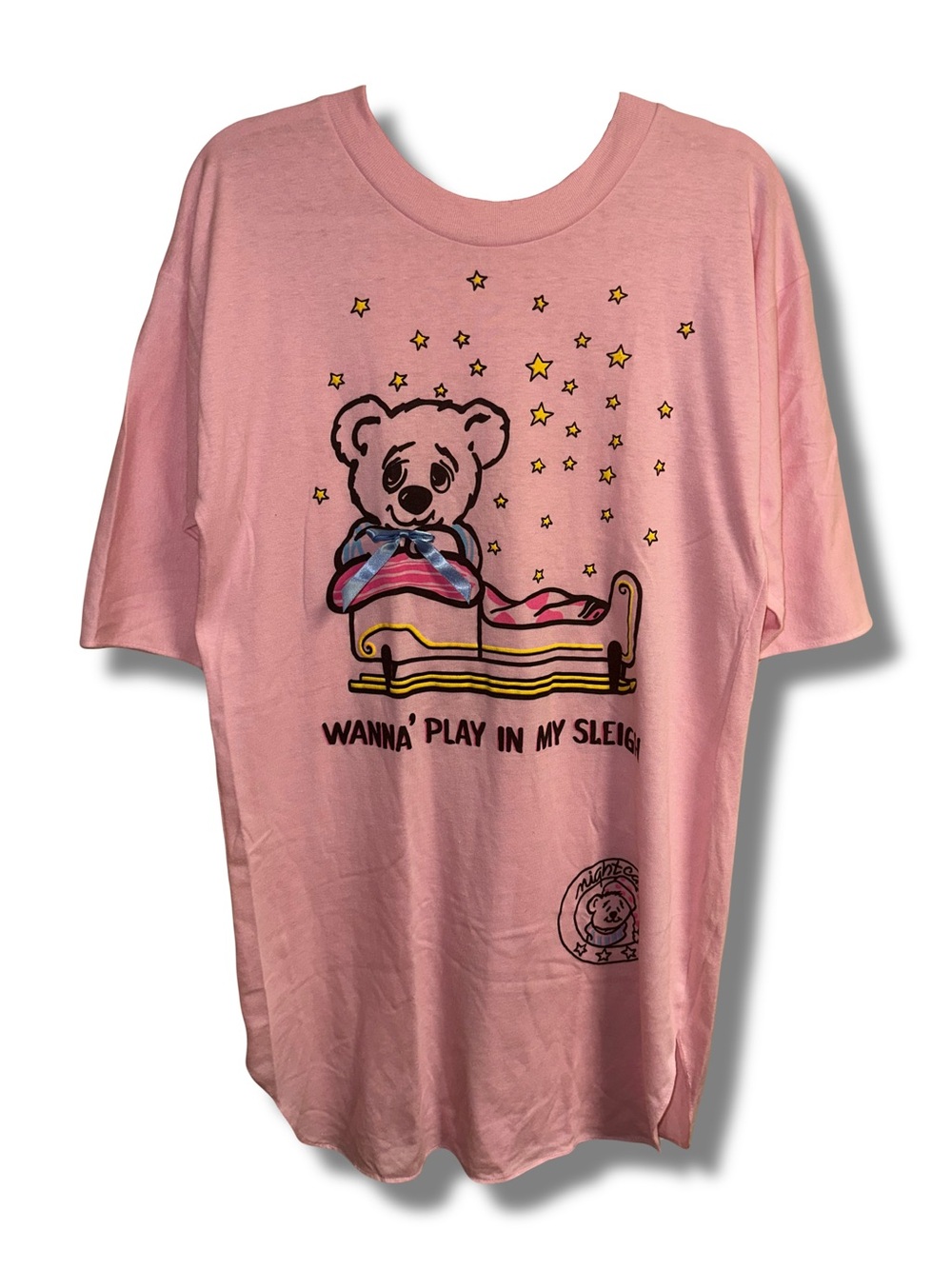 Vtg Playful Bear Nightgown Shirt